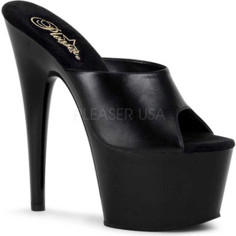 Bordello - ADORE701 Muiltjes - Paaldans schoenen - 42 Shoes - Zwart