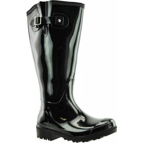 Regenlaars zwart WIDE WELLIES Kuitomvang 50 cm cm XXL maat 39