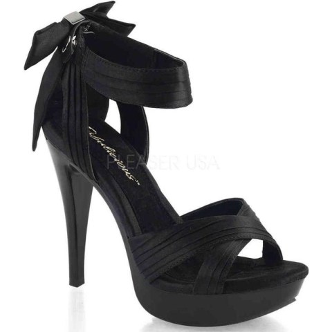 EU 35 = US 5 | COCKTAIL-568 | 5 Heel, 1 PF Criss Cross Pleated Straps Close Back Sandal