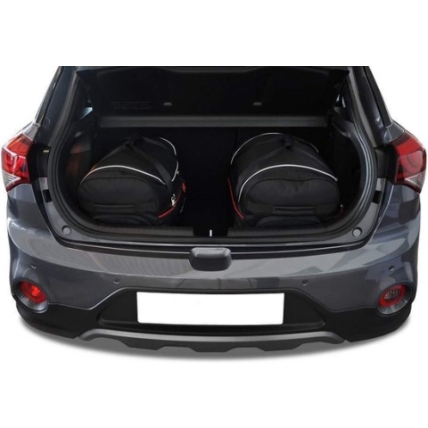 HYUNDAI I20 2014-2020 3-delig Reistassen Op Maat Auto Interieur Kofferbak Organizer Accessoires