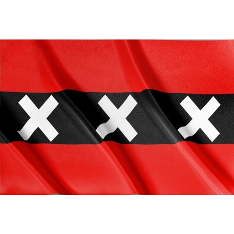 Vlag Amsterdam| Amsterdam | 200x 100 cm
