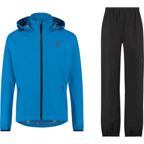 GO Regenpak Essential Dames & Heren - Blauw - S - Waterdicht & Ademend