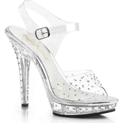 Fabulicious Sandaal met enkelband -37 Shoes- LIP-108RS US 7 Zwart