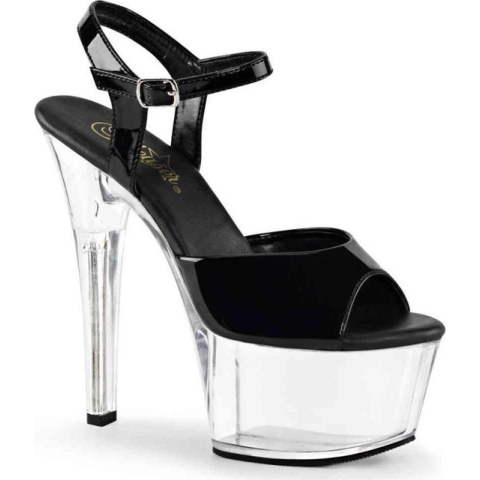 EU 35 = US 5 | ASPIRE-609 | 6 Heel, 2 1/4 PF Vegan Friendly Ankle Strap Sandal