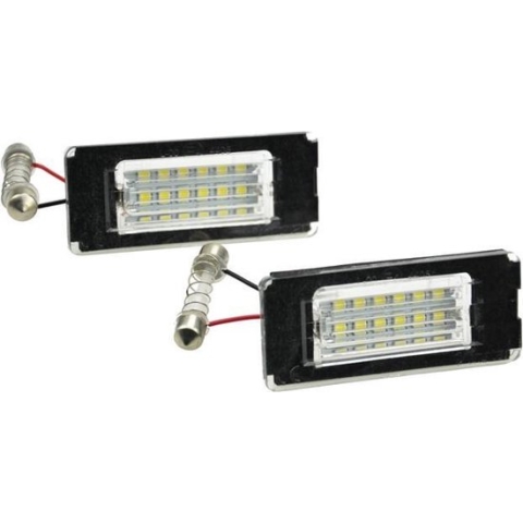 AutoStyle Set pasklare LED nummerplaat verlichting passend voor Mini One/Cooper/S/Cabrio/Coupe/Roadster R56/R57/R58/R59 2006-2014