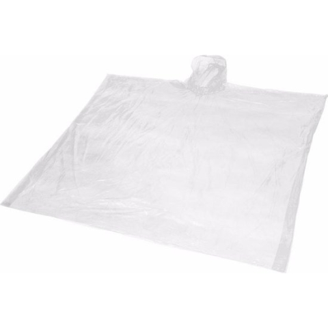 Voordeelset van 4x stuks wegwerp regenponcho transparant voor volwassenen
