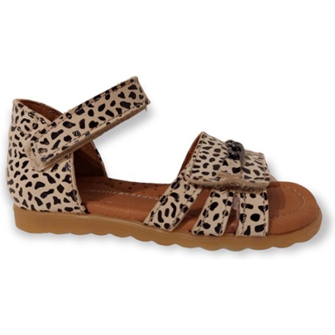 Jochie & Freaks Sandaal Broadway JF-23710 Leopard Zwart Zand Print