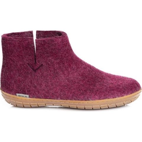 Glerups Laars met rubber zool-Cranberry-38