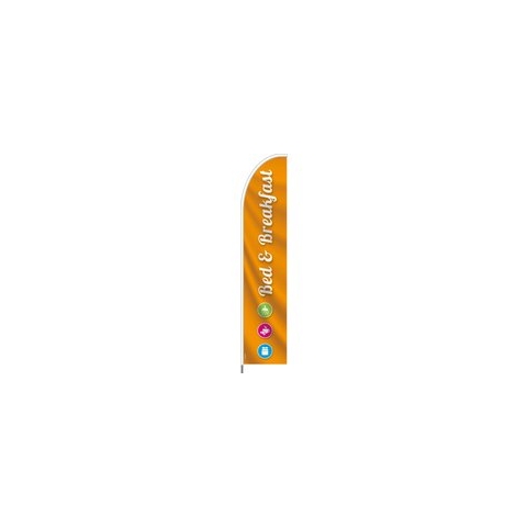Beachflag - Bed & Breakfast - Vlag + Hengelsysteem + Draagtas - Actievlag.nl