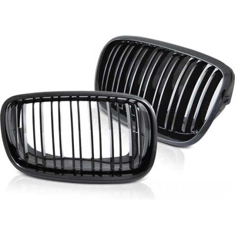 Grille nieren - BMW X5 E70 / X6 E71 08- - sport - glanzend zwart