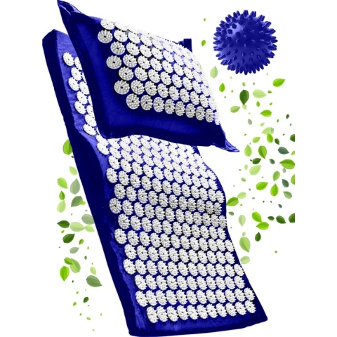 S-vorm Spijkermat met spijkerkussen en 4 weken durend ONLINE trainingsschema - Massagekussen - Acupunctuur Massagemat - Acupressuur shakti mat met kussen | Vitalic