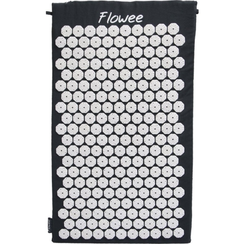 Flowee Spijkermat - Grijs met Wit - 77x45 cm - Acupressuur Mat - Spijkerbed - Acupunctuur - Shakti Massage