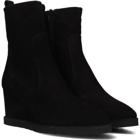 Unisa Uday Enkellaarsjes - Enkelboots met rits - Dames - Zwart - Maat 40