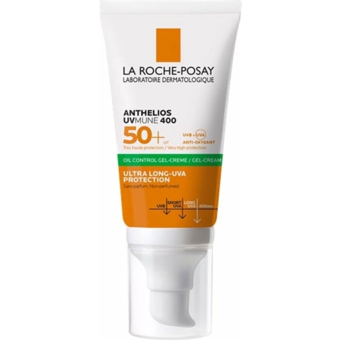 La Roche-Posay Anthelios SPF50+ Zonnebescherming Dry Touch Gel-Crème Anti-Glim voor het Gelaat 50ml