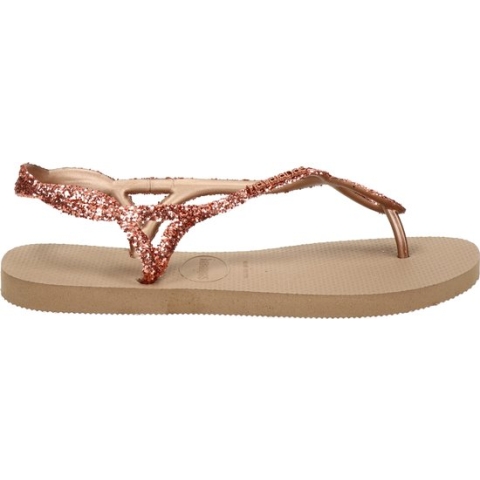 Havaianas Luna Premium Ii Dames Slippers - Rosé Goud - Maat 39/40