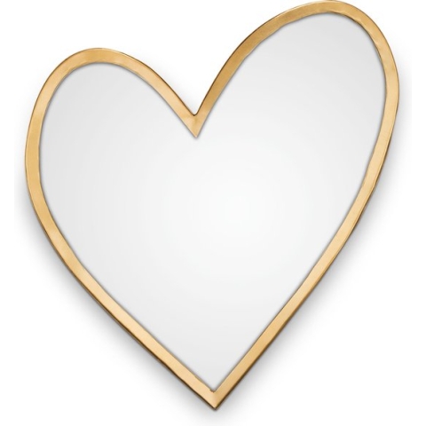 vtwonen Spiegel - Gouden Hart - 30 cm