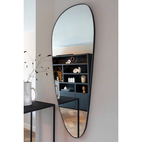Indore Home - Spiegel - organische vorm - asymmetrisch - wandspiegel - 120cm