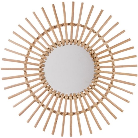 Rotan Spiegel Rond – Diameter 58 cm