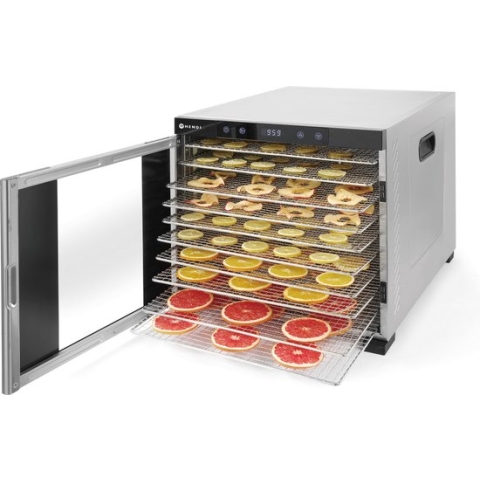 Hendi Voedseldroger Professional - Dehydrator - Droogoven - Profi Line - RVS - Professional - 10 Laags