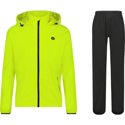 AGU GO Regenpak Essential Unisex - Geel - XXL - Dames & Heren - Waterdicht & Ademend