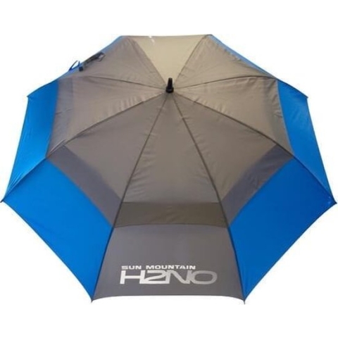 Sun Mountain H2NO Dual Canopy Golf Paraplu Blauw Grijs