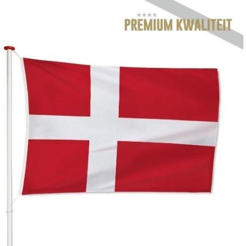 Deense Vlag Denemarken 150x225cm - Kwaliteitsvlag - Geschikt voor buiten