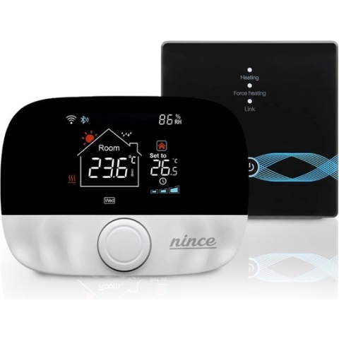 Nince Thermostaat CV ketel - Slimme Thermostaat Voor CV - Digitaal - Handmatig Programmeerbaar - Incl RF module
