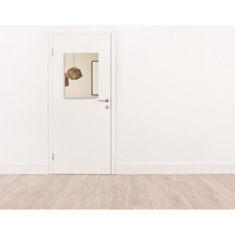 Ronde Spiegel - Woning - Zonder Lijst - Brons - Diameter: 50 cm - Dikte: 4 mm - Incl. Spiegelmontageset