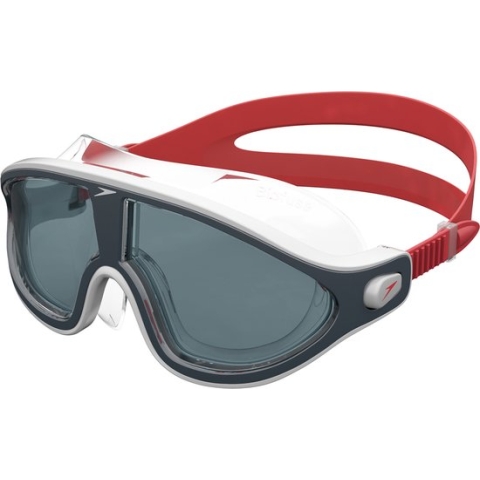 Speedo Biofuse Rift Mask Rood/Grijs Unisex Zwembril - Maat One Size