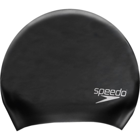 Speedo Long Hair Cap Zwart Unisex Badmuts - Maat One Size