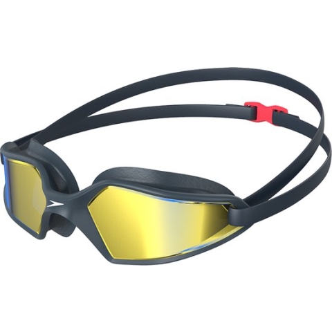 Speedo Hydropulse Mirror Marine/Grijs Unisex Zwembril - Maat One Size