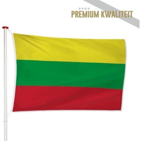 Litouwse Vlag Litouwen 150x225cm - Kwaliteitsvlag - Geschikt voor buiten