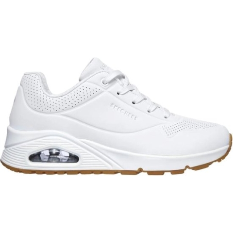 Skechers Uno Stand on Air White Wandelsneakers Dames