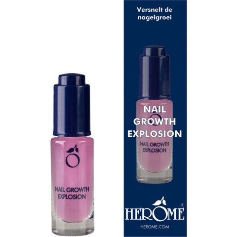 Herome Nagelserum Nagelgroei Nail Growth Explosion - Rijk aan Silicum, Hydrateert de Nagels - 7ml