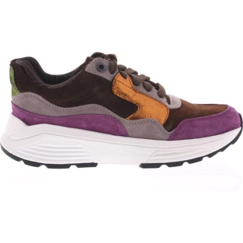 Dames Veterschoenen Xsensible Golden Gate Lady Brown Combi Multi - Maat 38