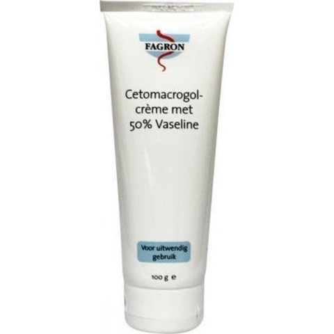 Fagron Cetomacrogolcrème met 50% Vaseline 100GR