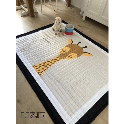 Speelkleed Baby / Kind XL - 200x150cm - Inclusief bijpassende draagtas - Antislip - Kinder Speelmat Dier -0-4 Jaar - Giraffe