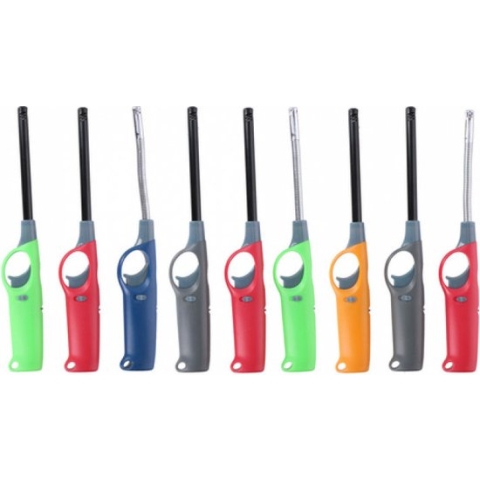 Flame Classics - BBQ/keuken aanstekers set 6x stuks multi-color 26 x 3.5 cm