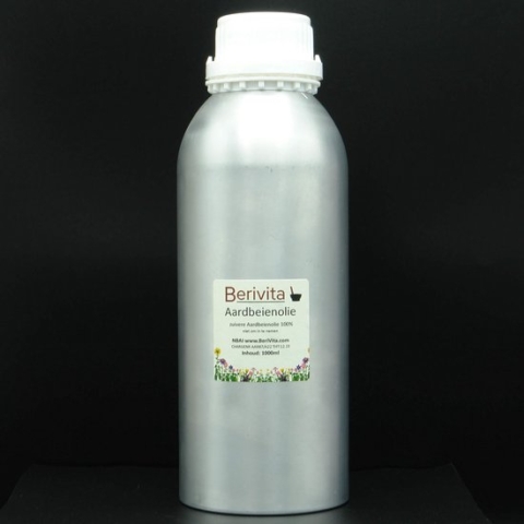 Aardbei Olie Puur Liter - Huidolie van zaden, pitten van Aardbeien, Aardbeienolie - Strawberry Oil