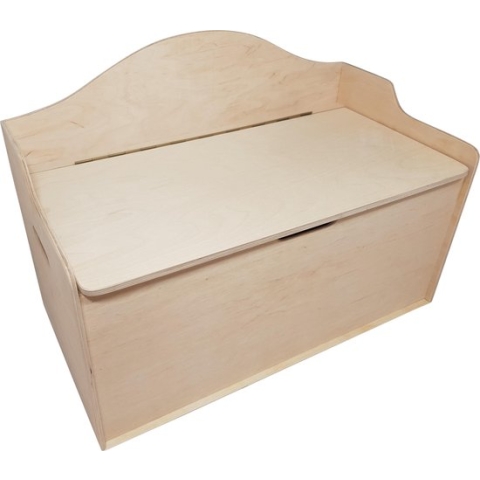 Playwood - Houten speelgoedbank - speelgoedkist - opbergbank XL