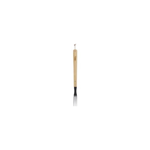 RVS BBQ/barbecue vork met houten handvat 46 cm - BBQ gereedschap/benodigdheden - Vlees vork