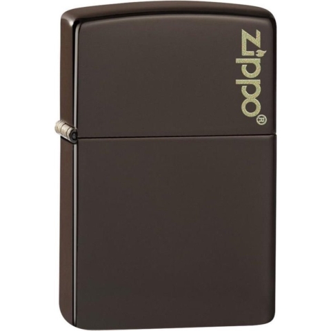 Aansteker Zippo Brown Matte with Logo