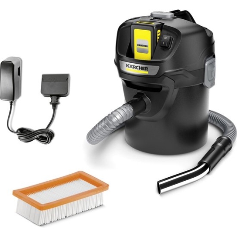 Kärcher AD 2 Battery Aszuiger - Incl. accu en lader - 18 V / 2.5 Ah - Reservoir 14 L - Filterreiniging