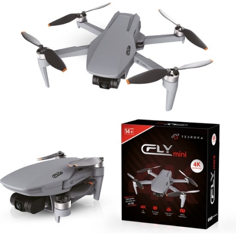 Tedroka C-Fly Drone met GPS 4K-camera | Vliegtijd van 52 minuten | FPV Borstelloze Drone | Professionele Drone | 4K UHD-video | inclusief 2 batterijen&draagbaretas en 64 GB SD kaart
