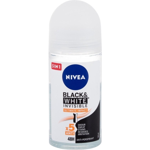 Nivea - Black & White Invisible Ultimate Impact - Kuličkový antiperspirant