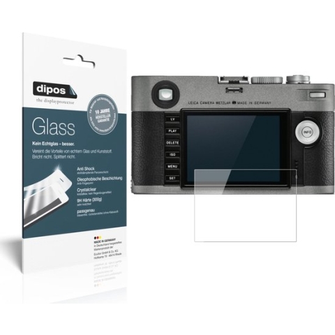dipos I 2x Pantserfolie helder compatibel met Leica M-E (Typ) 240 Beschermfolie 9H screen-protector