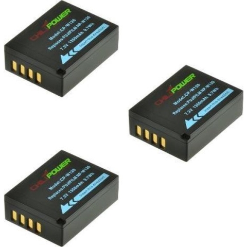 ChiliPower NP-W126 accu voor Fujifilm - 1350mAh - 3-Pack