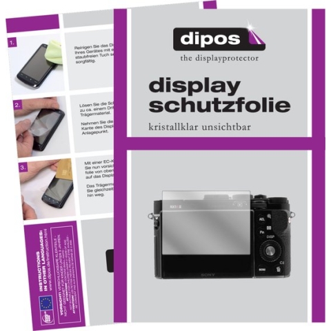 dipos I 2x Beschermfolie helder compatibel met Sony Cyber-Shot DSC-RX100 IV Folie screen-protector