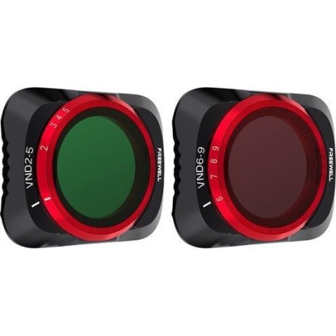 Freewell DJI Mavic Air 2  Variable ND filters  | 2 stuks : 2-5 Stop ND4-ND32 &  6-9 Stop ND64-ND512 | voor drone met camera | hoge kwaliteit | alternatief voor PolarPro / PGYTECH / DJI / Kase / Urth / Tiffen
