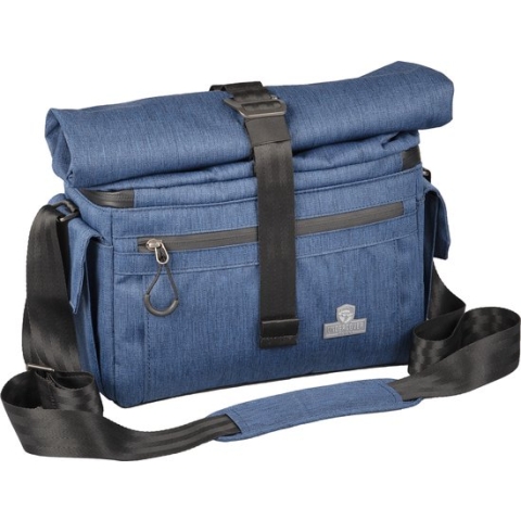 Rolltop cameratas Schoudertas Blauw